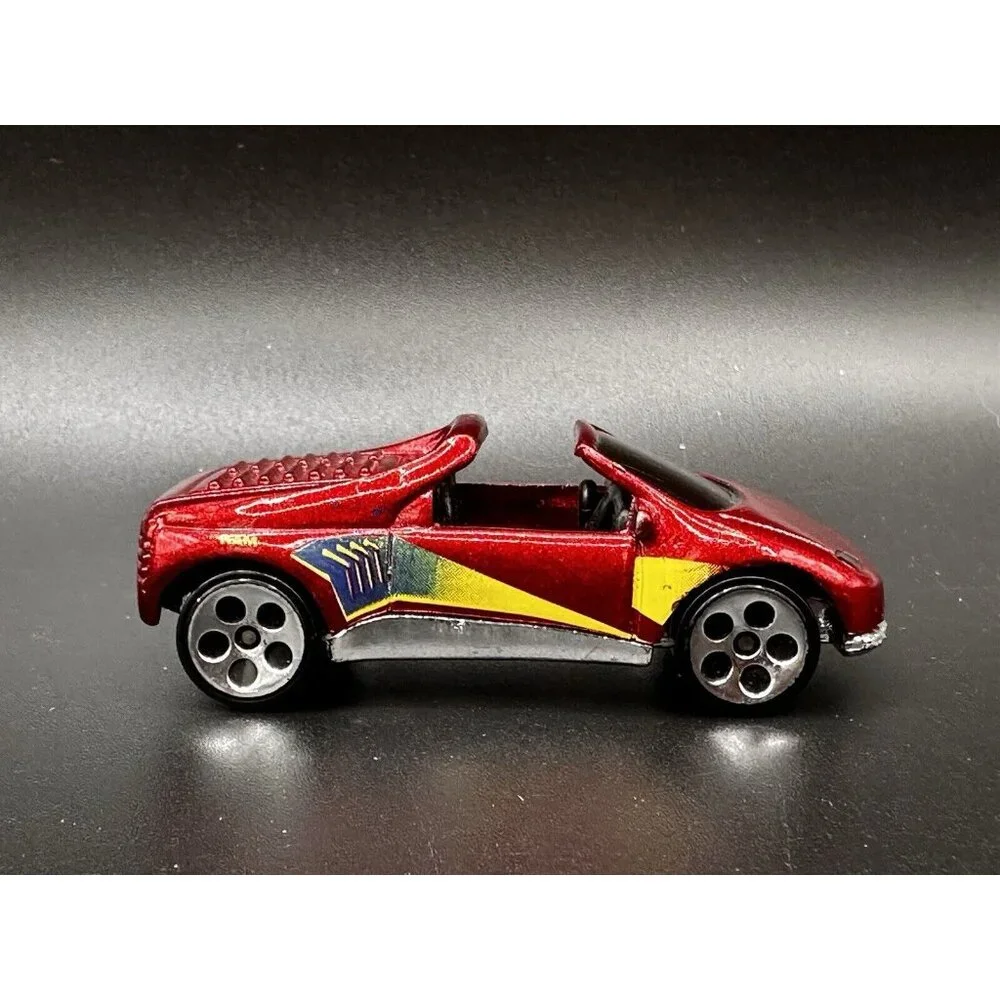 Hot Wheels 1993‎ Warner Pontiac Salsa Red Convertible Diecast 1:64 Loose GUC